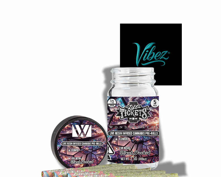 Lift Tickets Infused Prerolls 5 Pack - Vibez